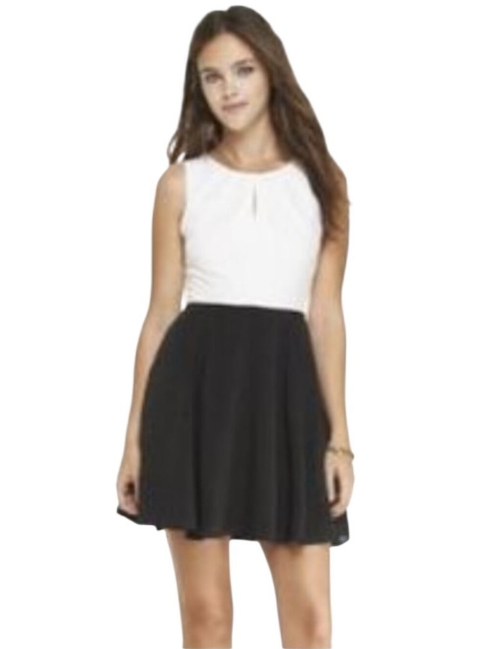 👗NWT Express Colorblock Fit And Flare Dress Women's Size 4